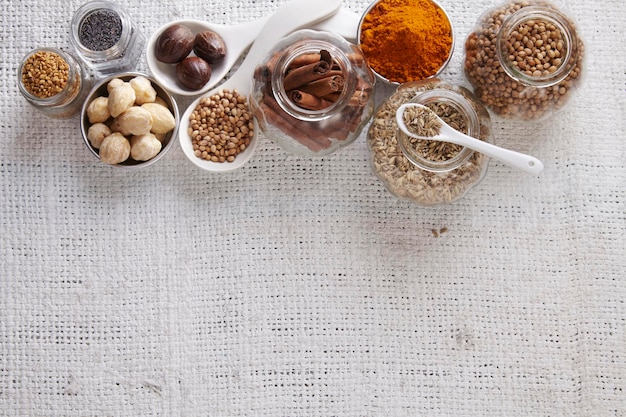 assortment of spices and herbs